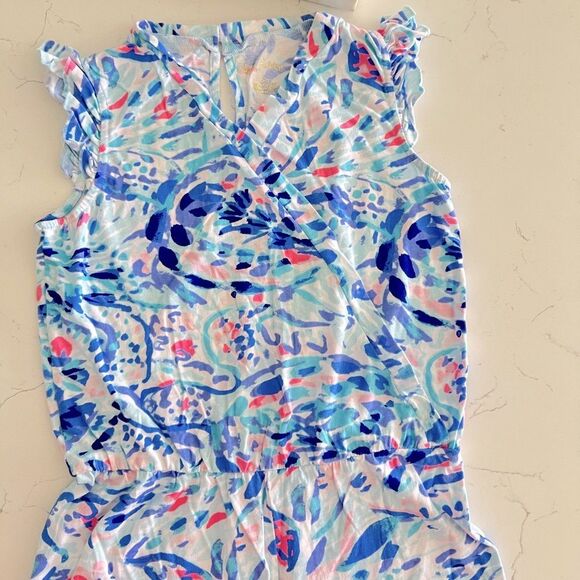 Lilly Pulitzer Romper Romee Print size L 11-12 Girls - Picture 3 of 5